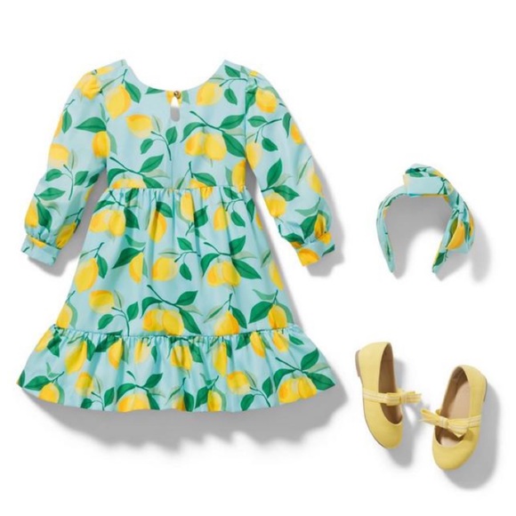 Janie and Jack Lemon Dress - Picture 3 of 10